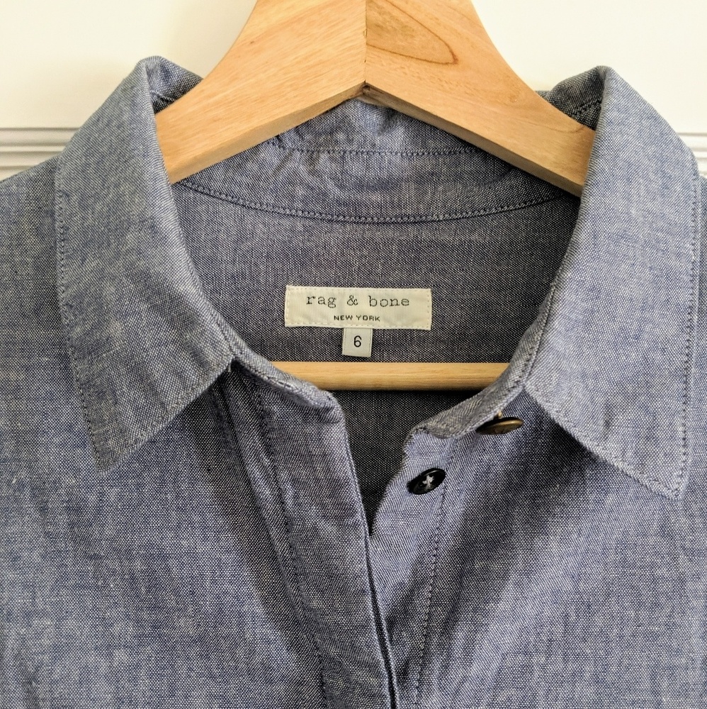 Rag & Bone Chambray Denim Shirtdress